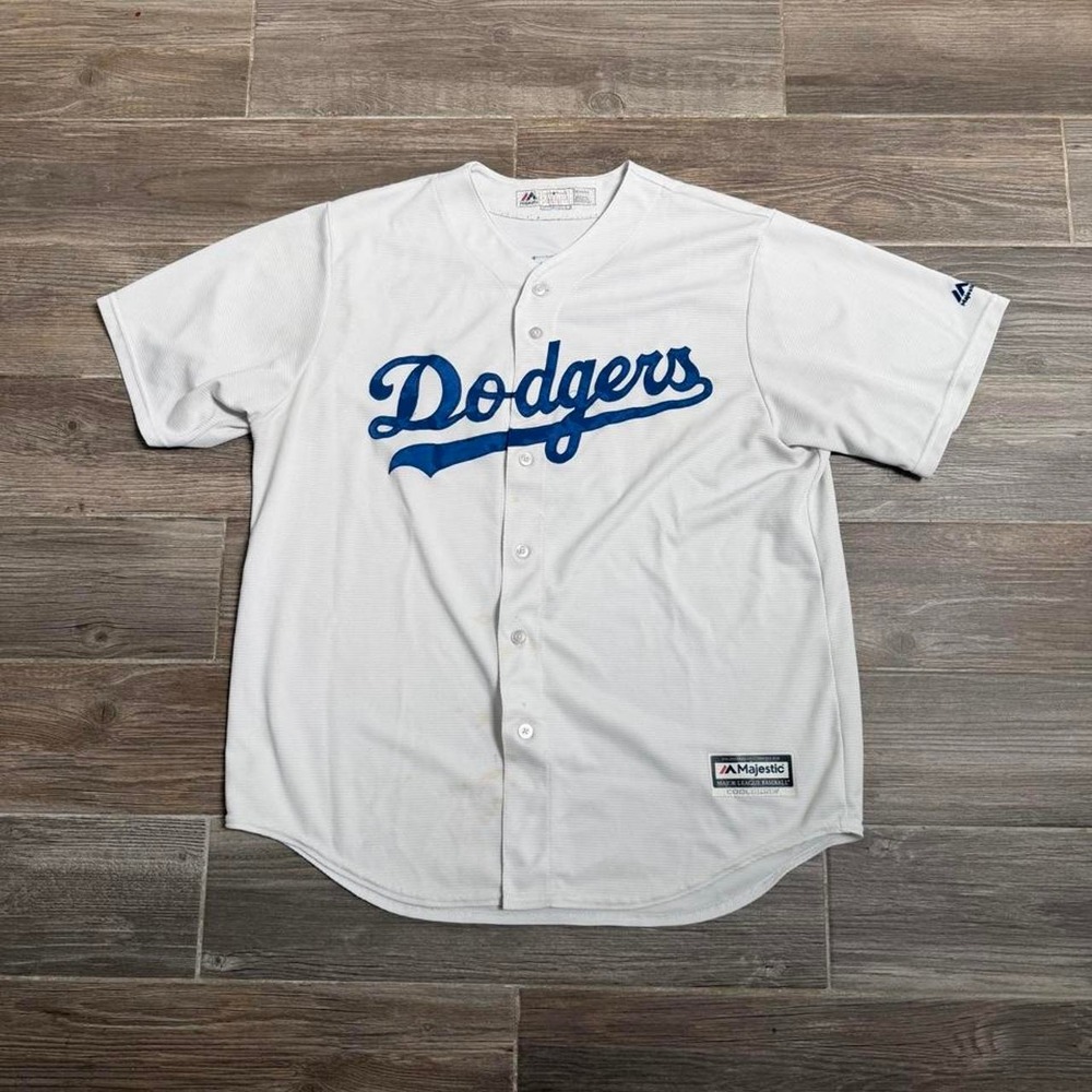Majestic Athletic Los Angeles Dodgers white baseball jersey size XL